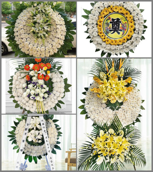 山东青岛平度市蓼兰镇河北李家庄村花圈速递